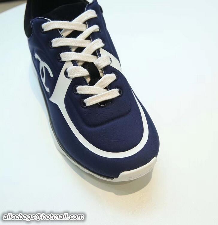 Promotional Chanel Lycra Sneakers G34765 Blue 2019