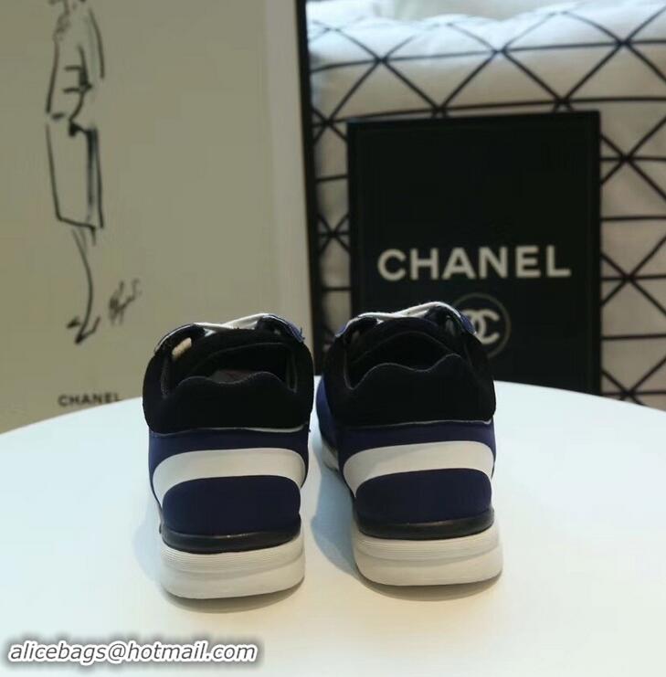 Promotional Chanel Lycra Sneakers G34765 Blue 2019