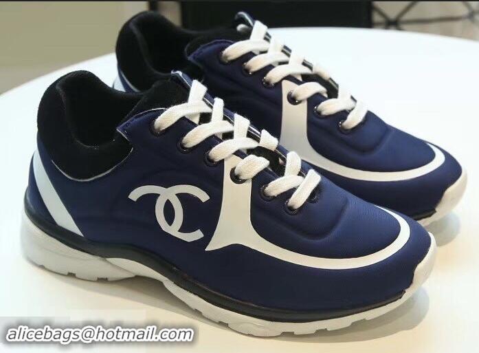 Promotional Chanel Lycra Sneakers G34765 Blue 2019