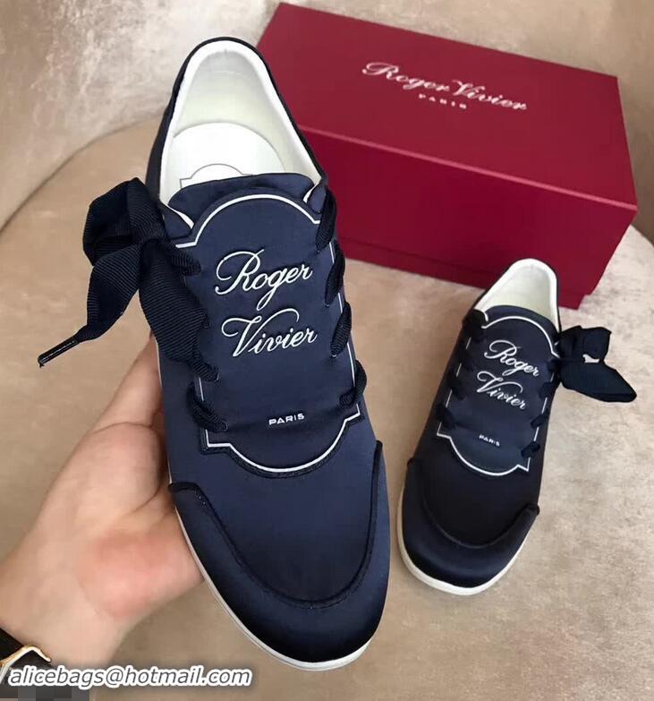 Best Price Roger Vivier Sporty Viv' Etiquette Sneakers R8324 Dark Blue 2018