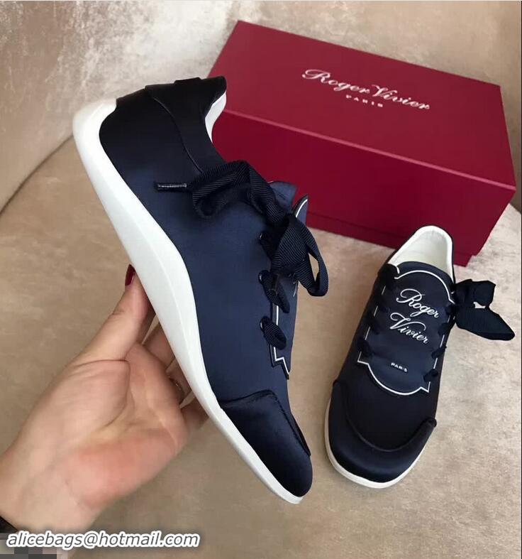 Best Price Roger Vivier Sporty Viv' Etiquette Sneakers R8324 Dark Blue 2018