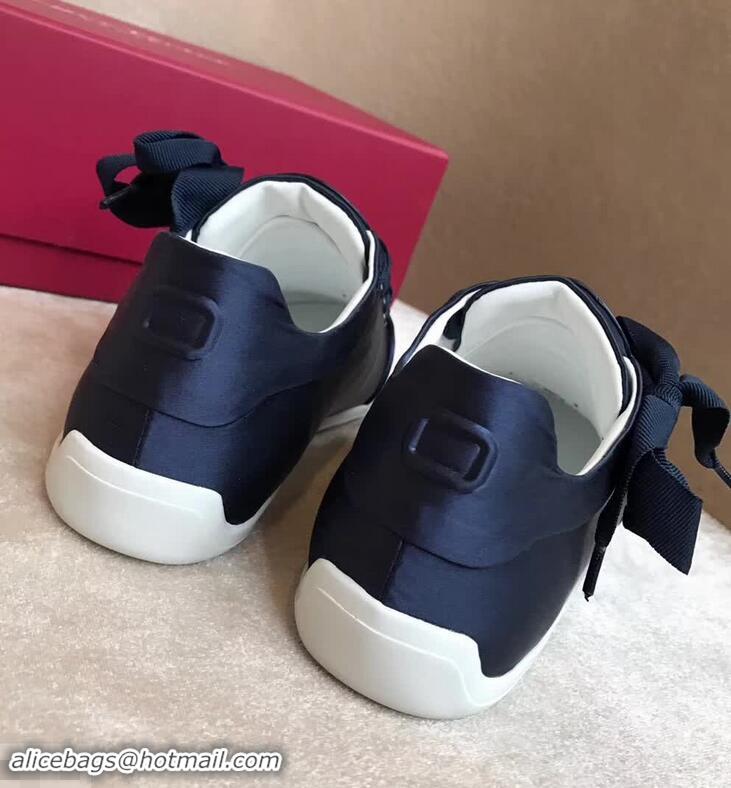 Best Price Roger Vivier Sporty Viv' Etiquette Sneakers R8324 Dark Blue 2018