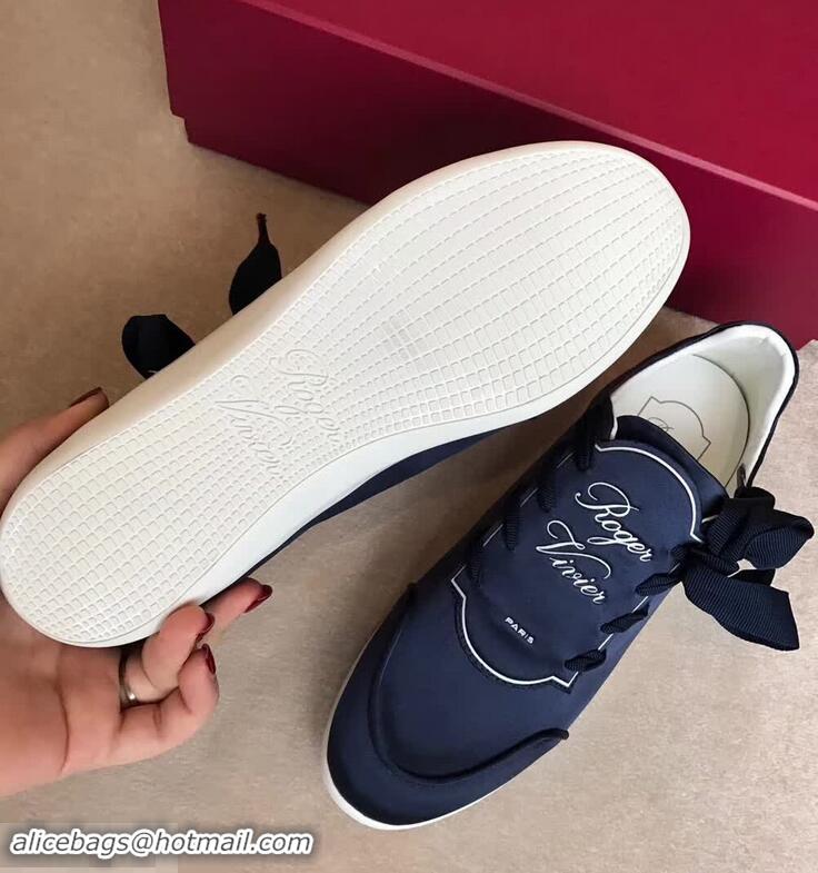 Best Price Roger Vivier Sporty Viv' Etiquette Sneakers R8324 Dark Blue 2018