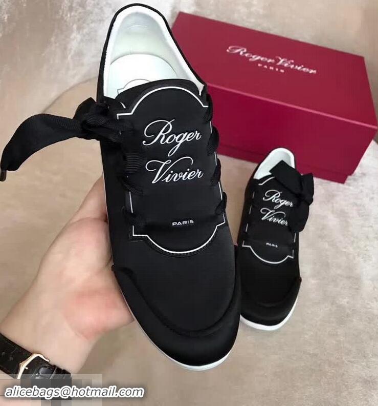 Buy Discount Roger Vivier Sporty Viv' Etiquette Sneakers R8324 Black 2018