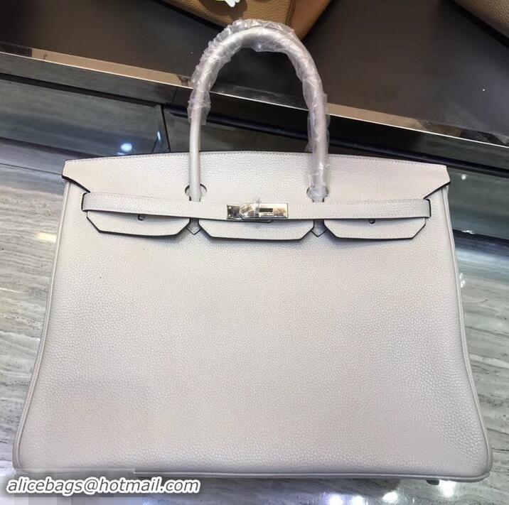 New Style HERMES BIRKIN 40 PEARL GRAY IN ORIGINAL TOGO LEATHER 630111