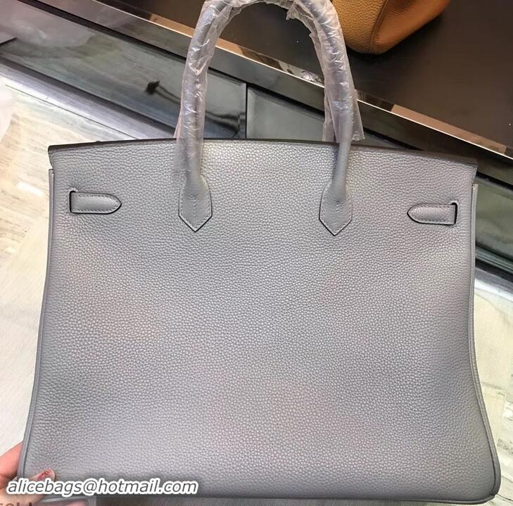 Discount Design HERMES BIRKIN 40 blue IN ORIGINAL TOGO LEATHER 630112