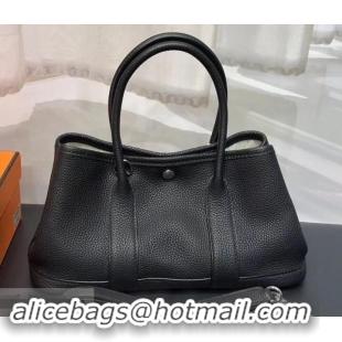 Most Popular Hermes Mini Garden Party Bag in original togo leather 630113 Black