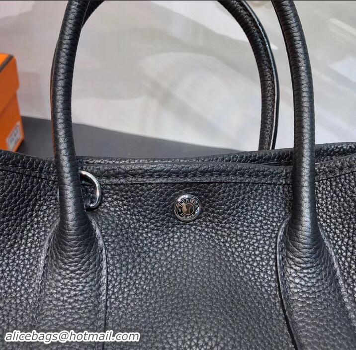 Most Popular Hermes Mini Garden Party Bag in original togo leather 630113 Black