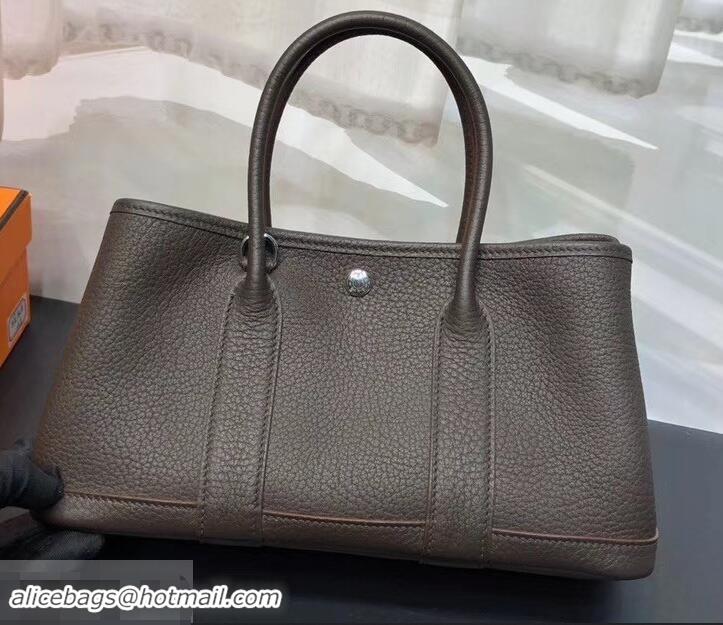 Perfect Hermes Mini Garden Party Bag in original togo leather 630113 Etoupe