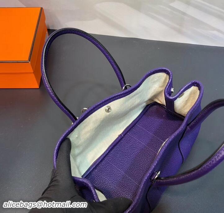 Good Quality Hermes Mini Garden Party Bag in original togo leather 630113 Purple