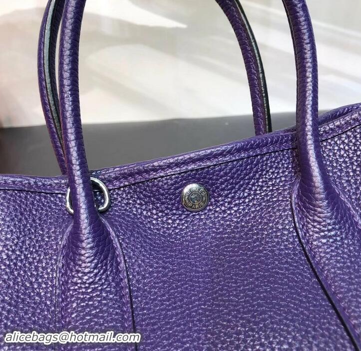 Good Quality Hermes Mini Garden Party Bag in original togo leather 630113 Purple