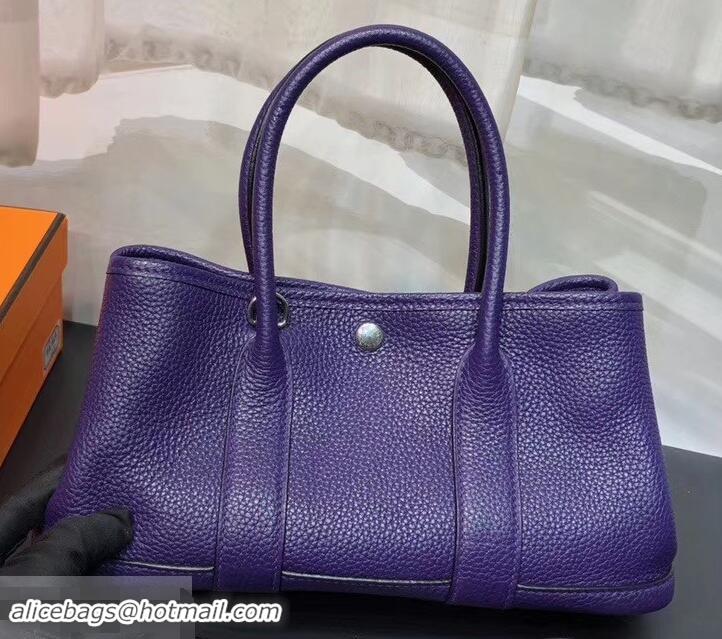 Good Quality Hermes Mini Garden Party Bag in original togo leather 630113 Purple