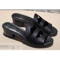 Trendy Design Hermes Heel 4.5cm Mona Sandals H94211 Black 2019