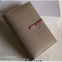 Design Promotion Celine Bicolour Large Strap Multifunction Wallet 608011 Camel/Pink