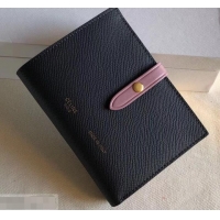 Super Quality Celine Bicolour Medium Strap Multifunction Wallet 608012 Black/Yellow