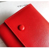 Top Sale Celine Epi Large Flap Multifunction Wallet 600911 Light Red