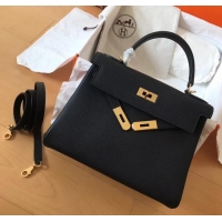 Design Hermes Kelly 28cm/32cm Bag In Original togo Leather With Gold/Sliver Hardware 600920 black