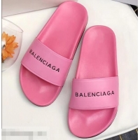 Buy Promotional Balenciaga Slides Sandals Logo B93710 Pink