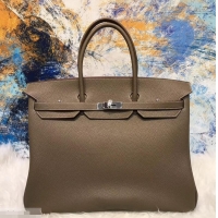 Most Popular HERMES BIRKIN 40 ELEPHANT GRAY IN ORIGINAL TOGO LEATHER WITH SILVER HARDWARE 601028