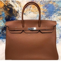 Best Quality HERMES BIRKIN 40 CAMEL IN ORIGINAL TOGO LEATHER WITH SILVER HARDWARE 601030