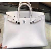 Original Cheap HERMES BIRKIN 40 WHITE IN ORIGINAL TOGO LEATHER 601039