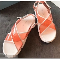 Buy Faux Prada Cloudbust PVC Sandals P94401 Orange 2019