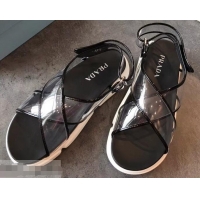 Cheapest Prada Cloudbust PVC Sandals P94401 Black 2019