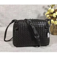 Charming Bottega Veneta Intrecciato Nappa Leather Nodini Cross-body Bag 612011 Black 2019