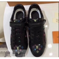 Unique Fashion Louis Vuitton Classic Monogram Canvas Sneakers LV92201 Black