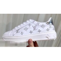 Cheapest Louis Vuitton Time Out Sneakers LV92204 White/Silver 2019