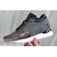 Faux Louis Vuitton Run Away Women's/Men's Sneakers LV92208 Gray/Silver