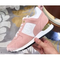 Promotional Louis Vuitton Run Away Sneakers LV92237 Suede Pink