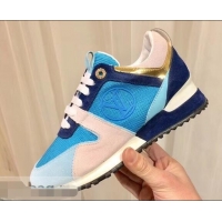 Best Promotional Louis Vuitton Run Away Sneakers LV92245 Blue