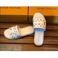 Most Popular Louis Vuitton Multicolor Monogram Men's Slides LV93005