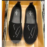 Low Price Louis Vuitton Seashore Flat Espadrilles LV94809 Black 2019