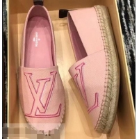 Shop Grade Louis Vuitton Seashore Flat Espadrilles LV94809 Rose Clair 2019