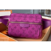 Top Quality Louis Vuitton Denim Fabric Outdoor Bumbag M44624 Purple 2019