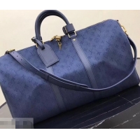 Duplicate Louis Vuitton Denim Fabric Keepall Bandoulière 50 Bag M44645 Navy 2019