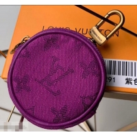 Best Price Louis Vuitton Monogram Denim Bag Charm & Key Holder M68291 Purple 2019