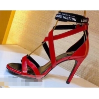 New Design Louis Vuitton Heel 10cm Call Back Sandals LV95602 Red 2019