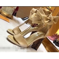 Low Price Louis Vuitton Heel 10cm Silhouette Sandals LV95608 Nude 2019