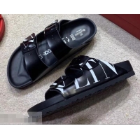 Buy Low Cost Valentino x Birkenstock Arizona Sandals VT96306 VLTN Black 2019