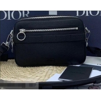 Perfect Discount Dior Safari Grained Calfskin Messenger Bag CD96216 Black 2019