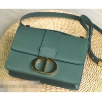 Super Quality Dior 30 Montaigne Flap Bag in Smooth Calfskin CD96701 Green and CD Clasp 2019