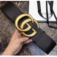 Top Grade Gucci 7cm Wide Leather Belt With Double G 906182