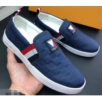 Good Price Louis Vuitton America's Cup Men's Slip On Sneakers LV96723 Blue