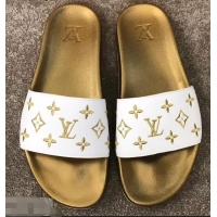 Fashion Discount Louis Vuitton Waterfront Rubber Mules Mules LV96727 Monogram Gold