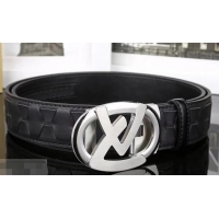 Good Product Louis Vuitton Calfskin 34 mm Belt 621015 Black