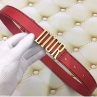 Best Grade Dior Width 3cm Belt 931030 Red