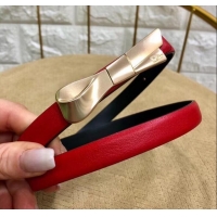 Fashion Dior Width 1.5cm Bow Buckle Belt 931039 Red